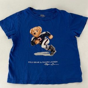 Polo Bear by Ralph Lauren Boys' Football Bear Tee size 3T